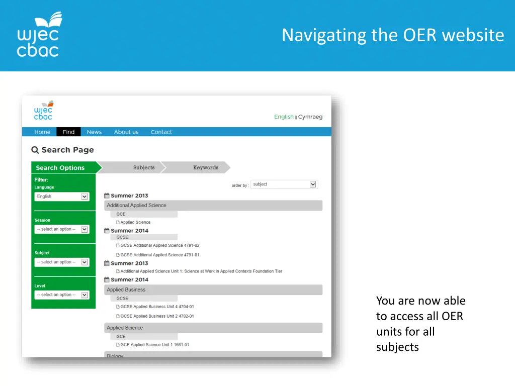 navigating the oer website 1