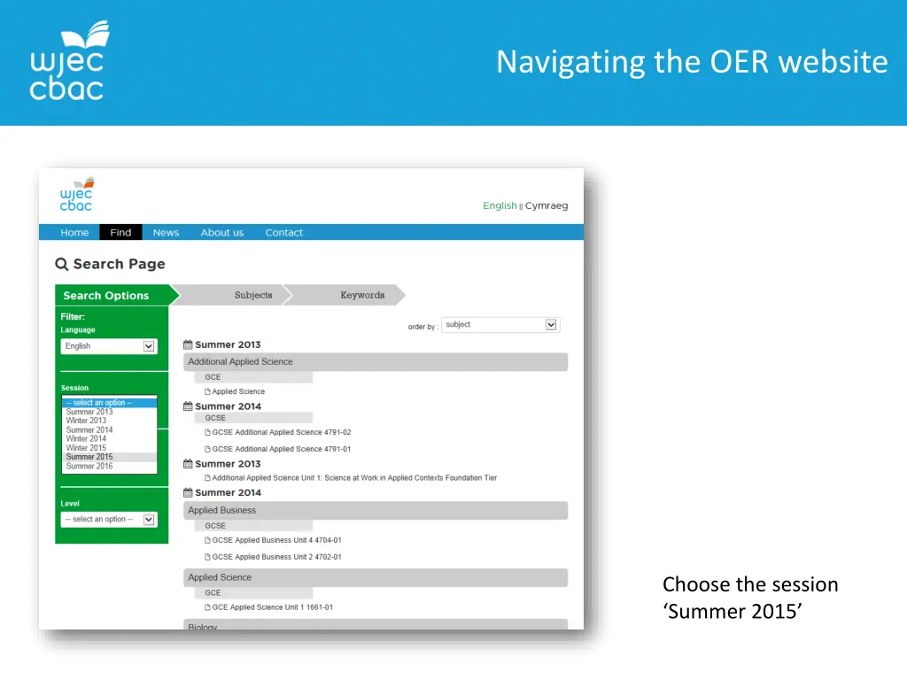 navigating the oer website 2