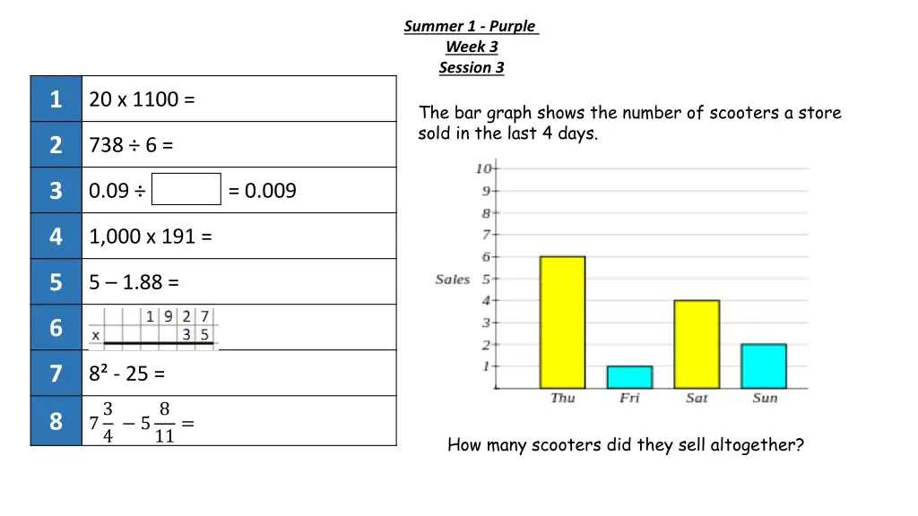 summer 1 purple week 3 session 3