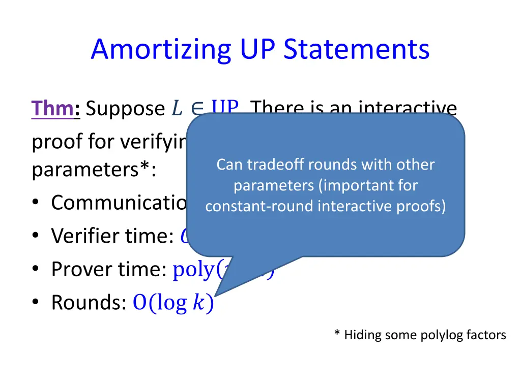 amortizing up statements 1