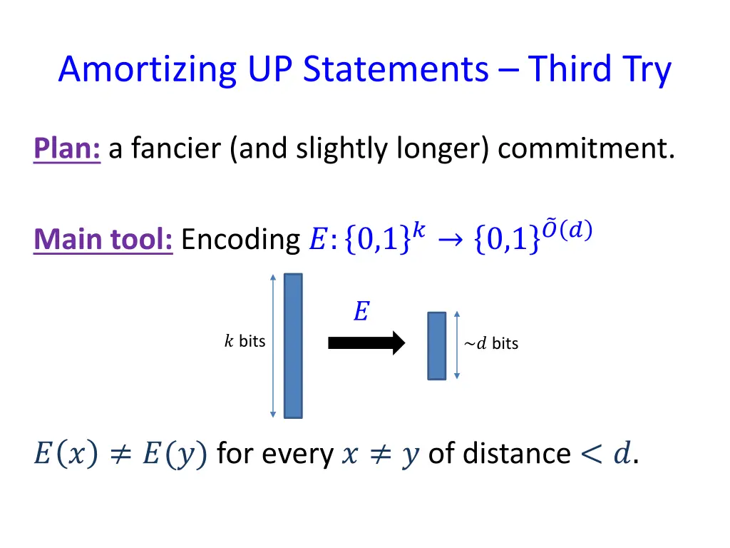 amortizing up statements third try