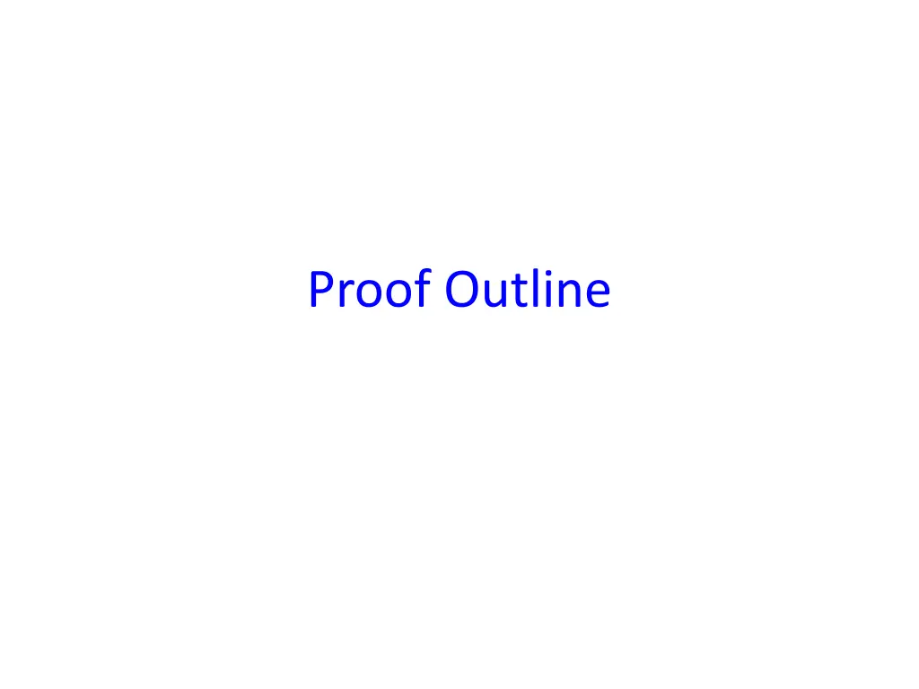 proof outline