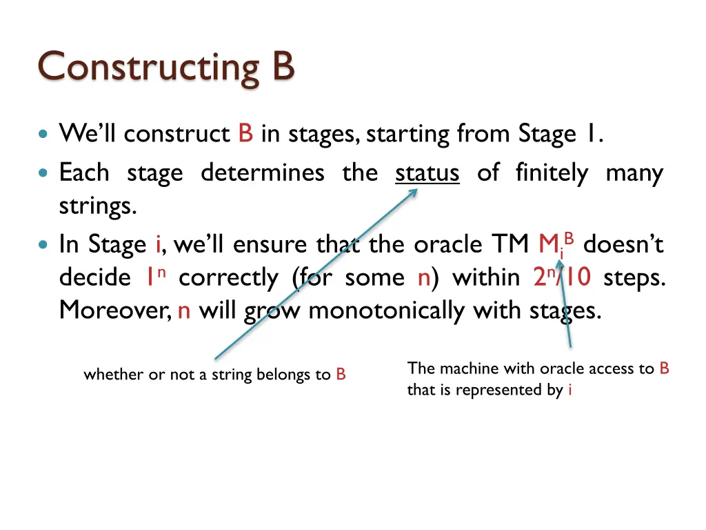 constructing b 1