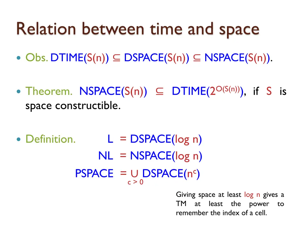 relation between time and space 2