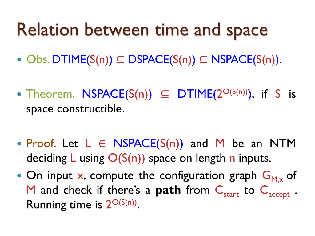 relation between time and space 6