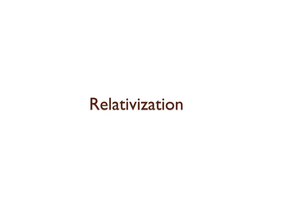 relativization