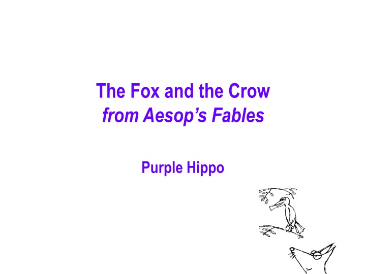 the fox and the crow from aesop s fables