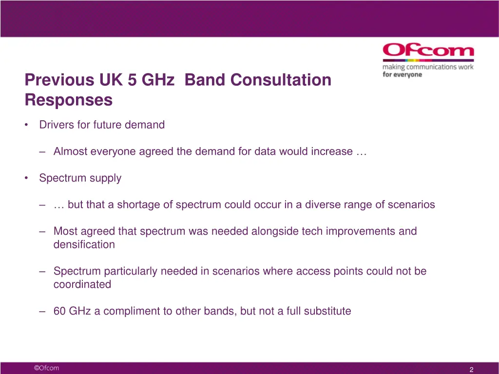 previous uk 5 ghz band consultation responses