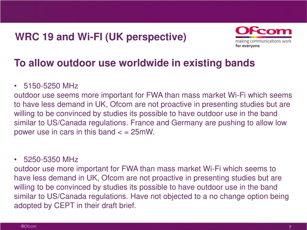 wrc 19 and wi fi uk perspective