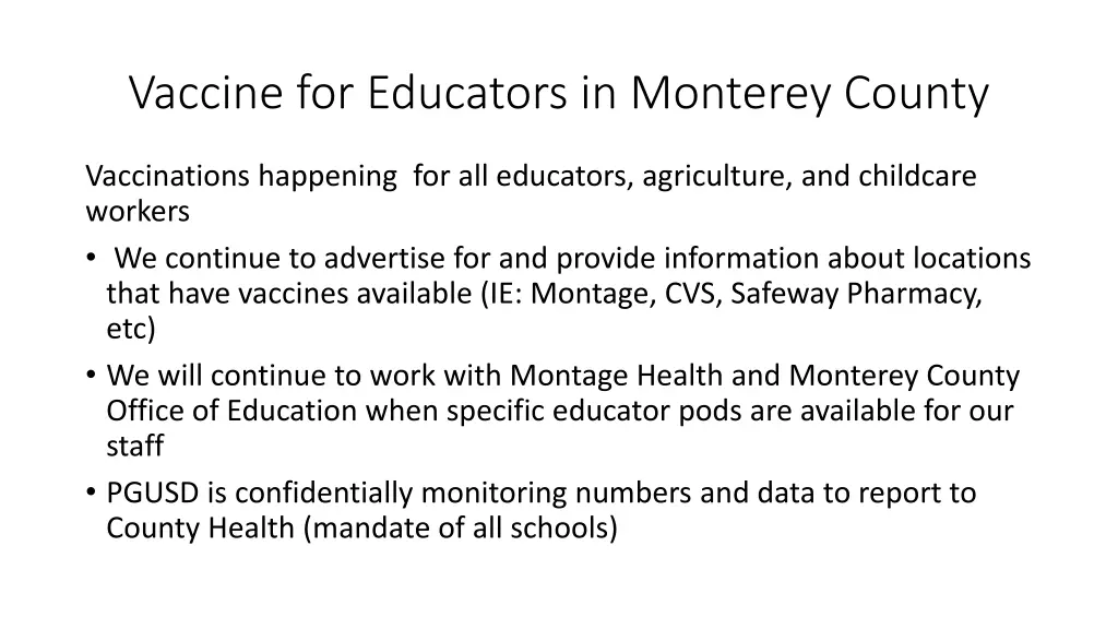 vaccine for educators in monterey county