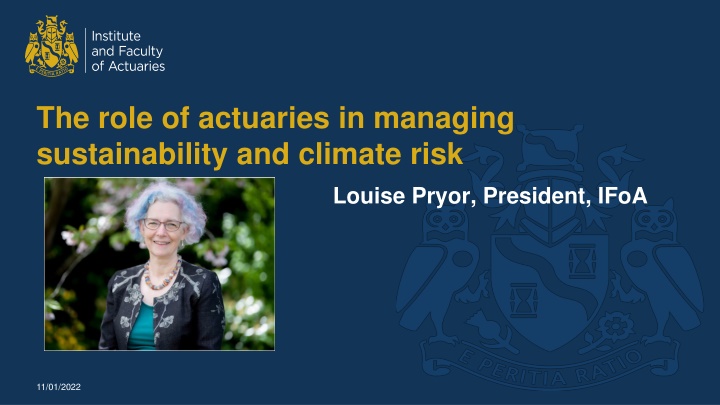 the role of actuaries in managing sustainability