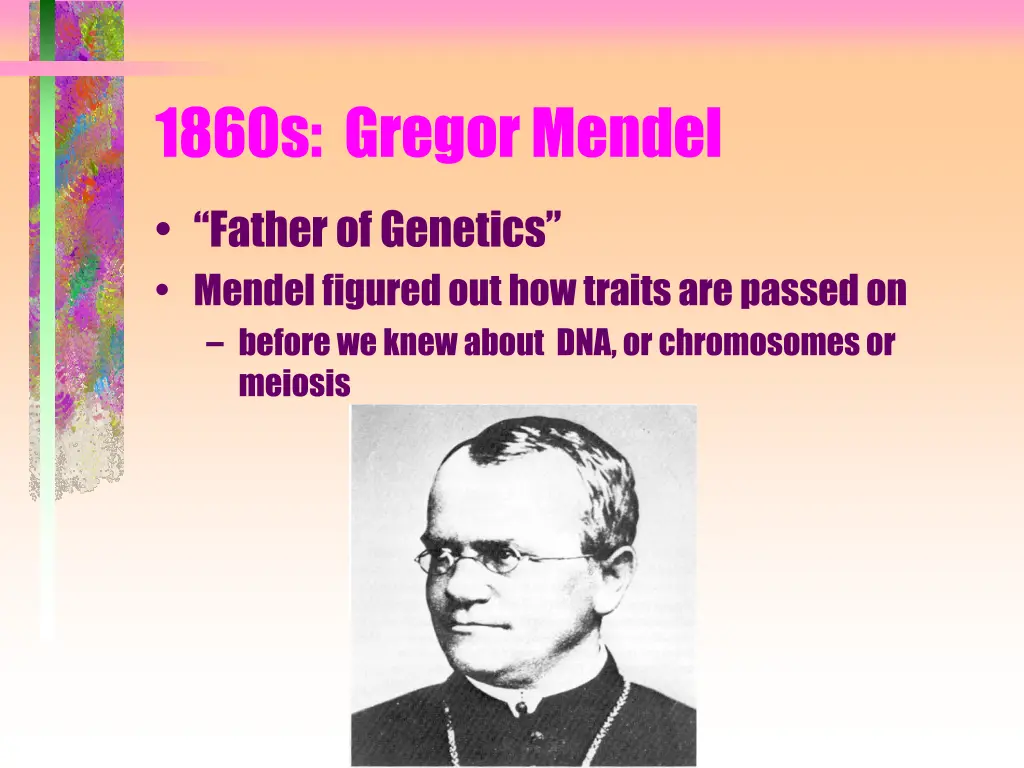 1860s gregor mendel