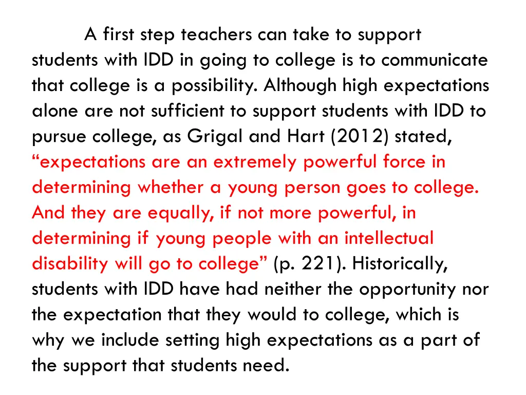 a first step teachers can take to support 1