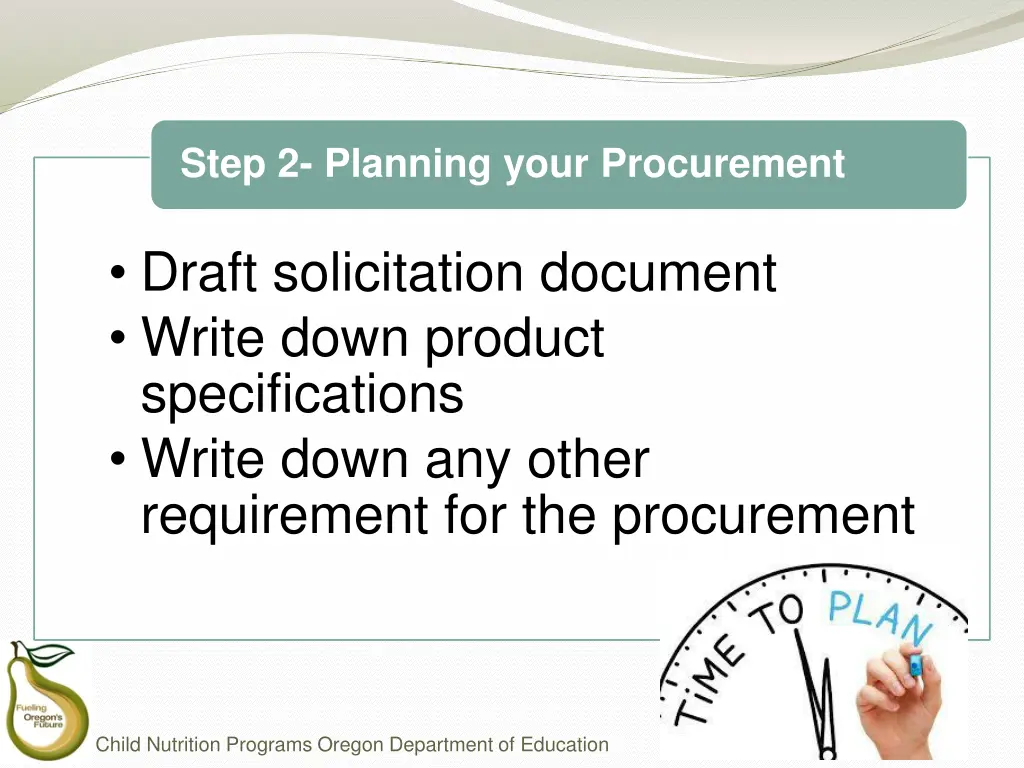 step 2 planning your procurement