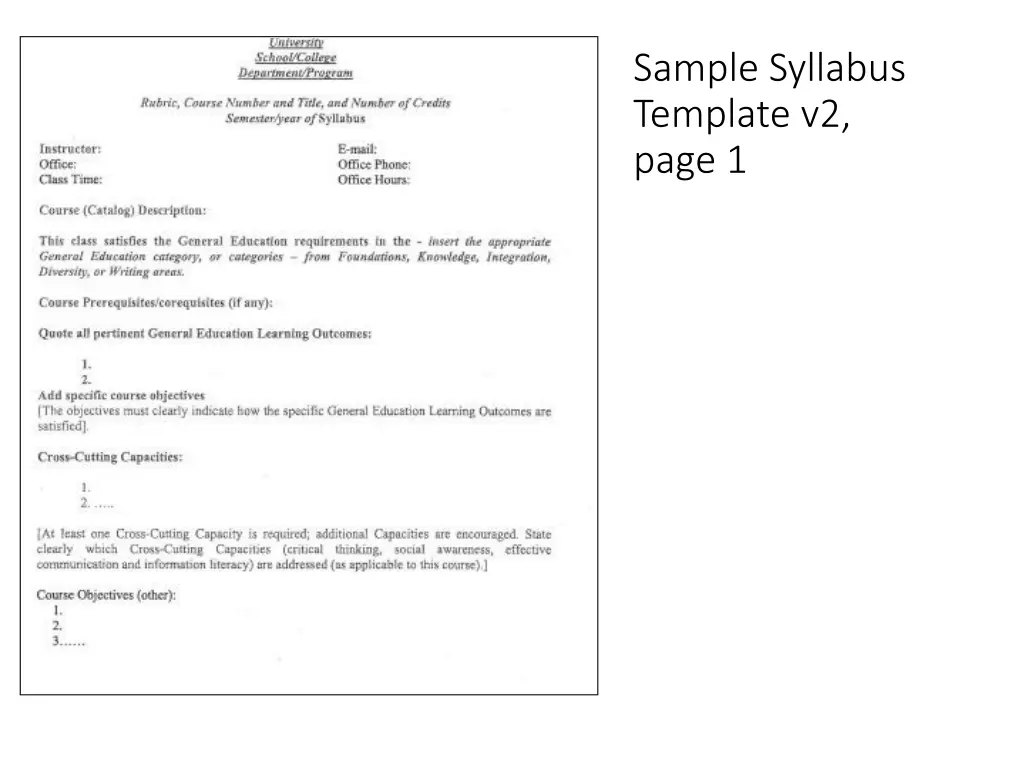 sample syllabus template v2 page 1