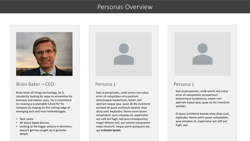 personas overview