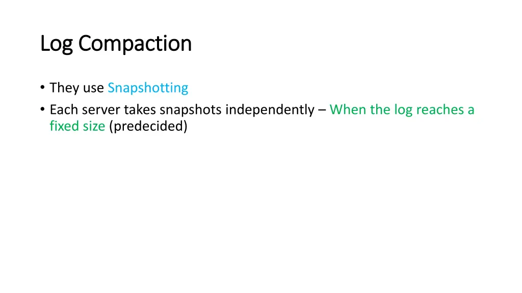 log compaction log compaction