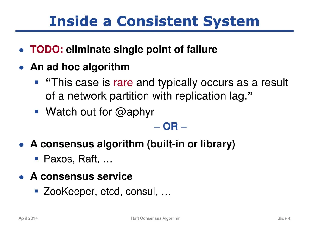 inside a consistent system