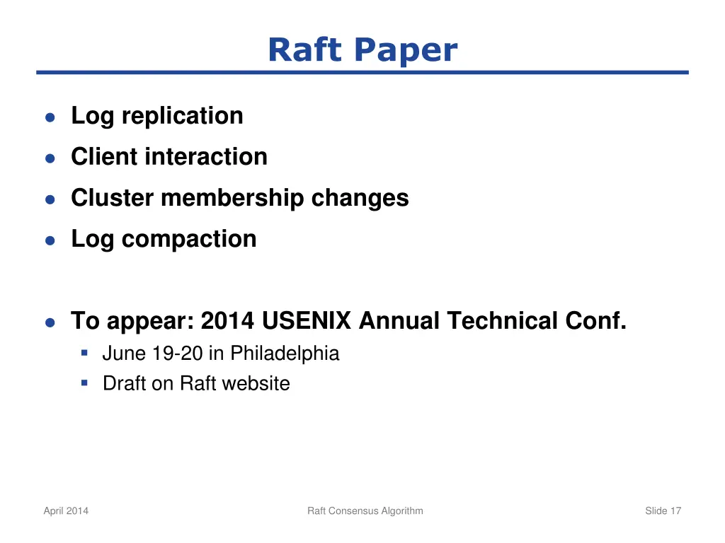 raft paper