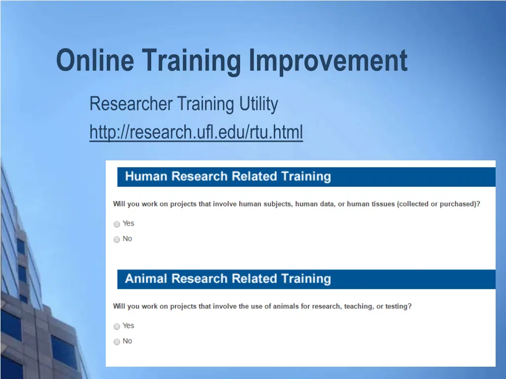 online training improvement