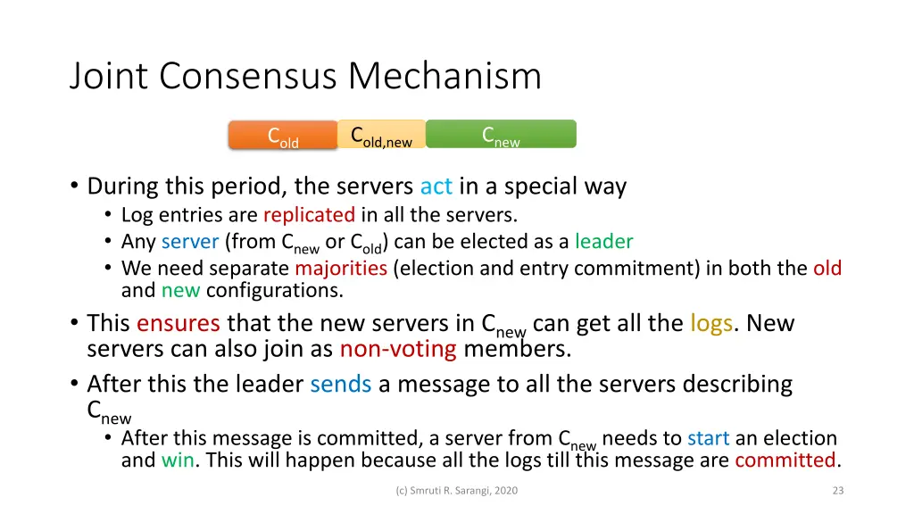 joint consensus mechanism