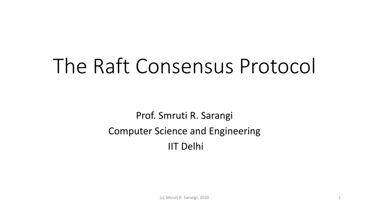 the raft consensus protocol