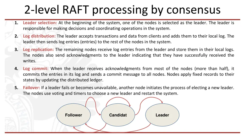 2 level raft processing by consensus