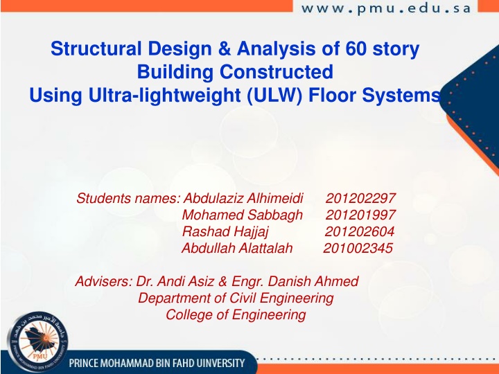 structural design analysis of 60 story building