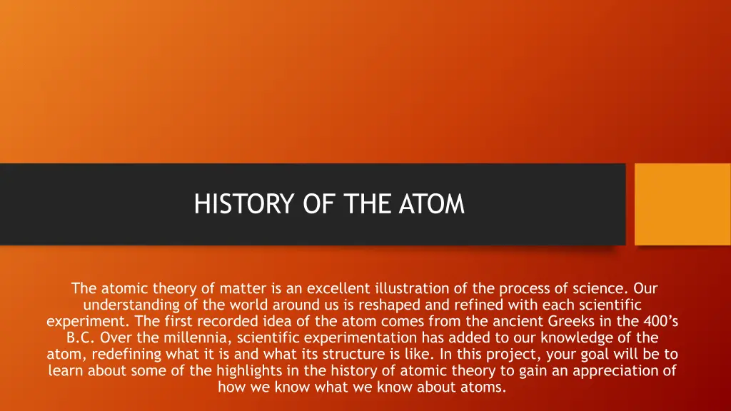 history of the atom