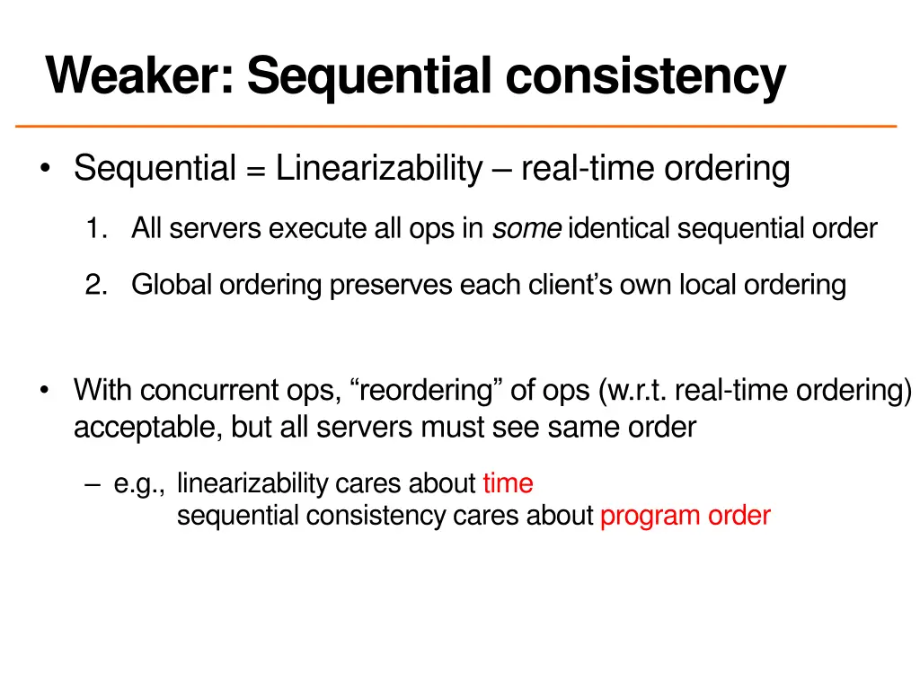 weaker sequential consistency