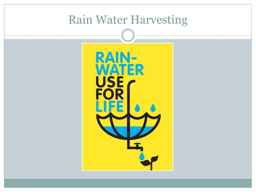 rain water harvesting 1