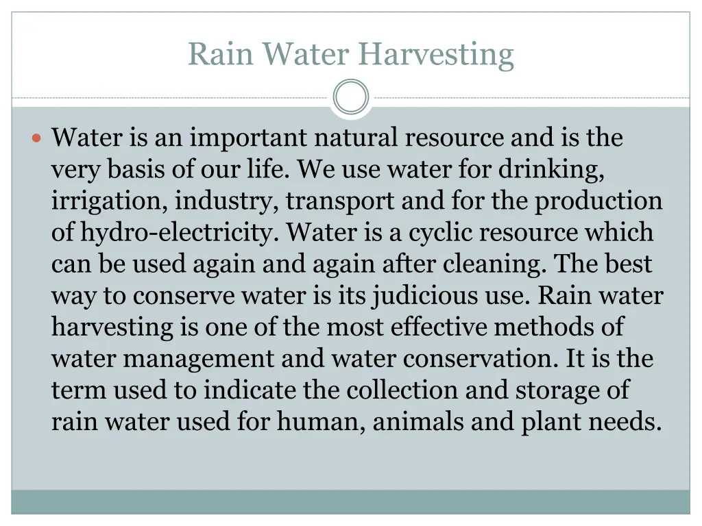 rain water harvesting 2