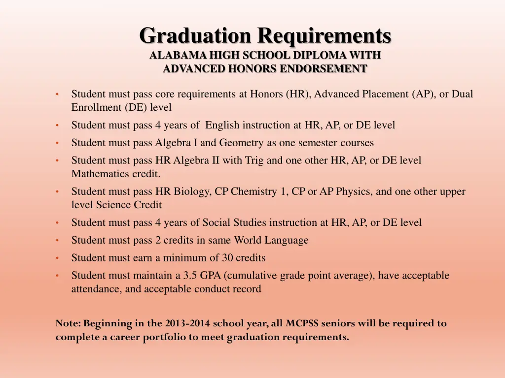 graduation requirements alabama high school 1