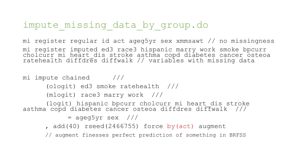 impute missing data by group do