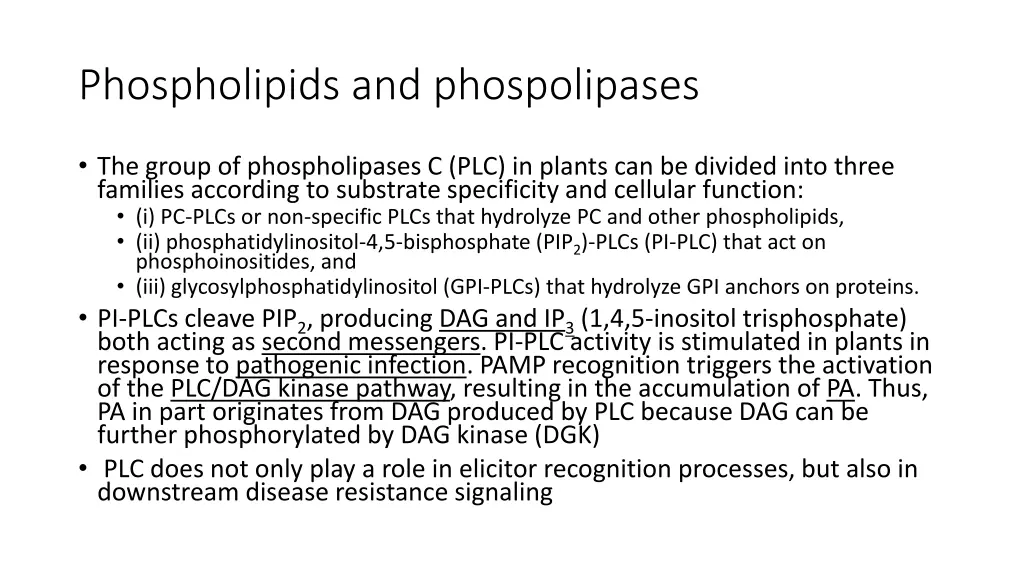 phospholipids and phospolipases 2