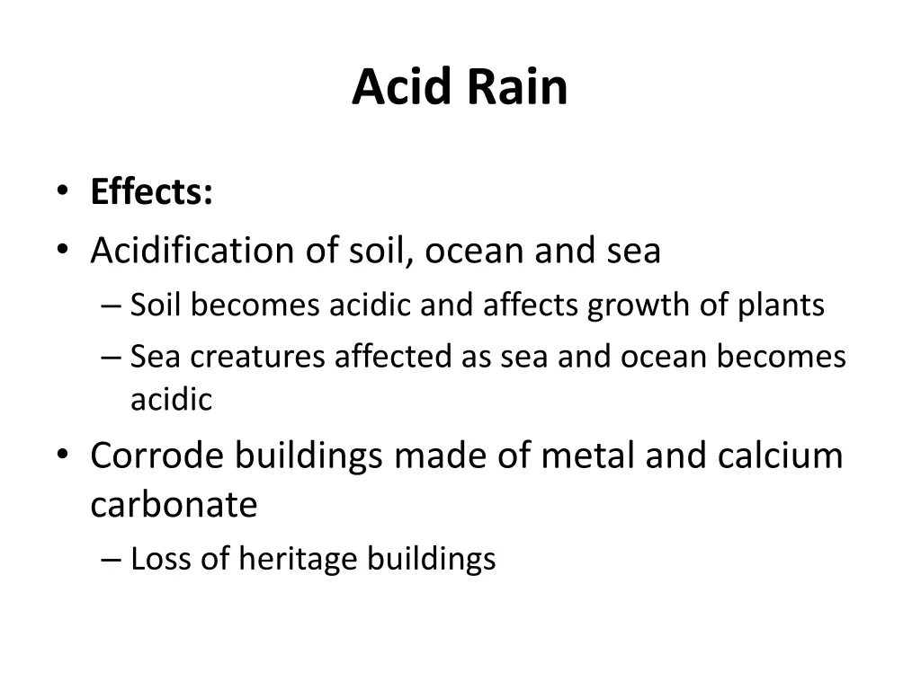 acid rain