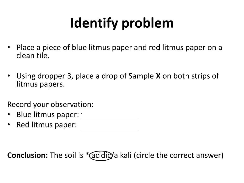 identify problem 1