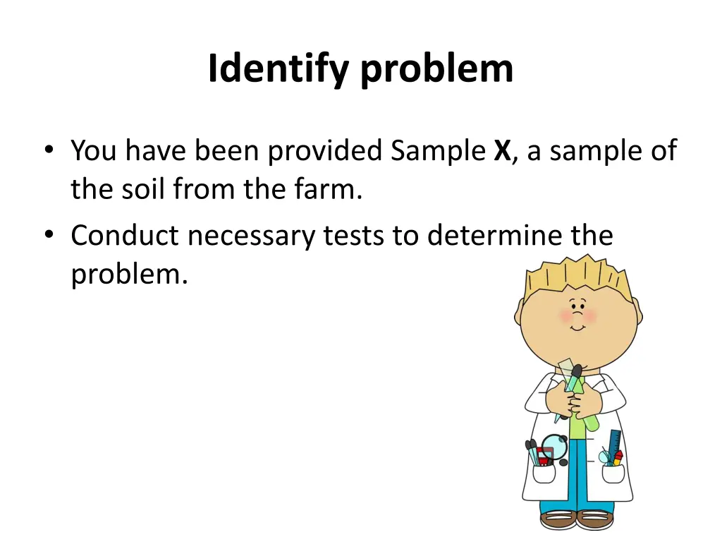 identify problem