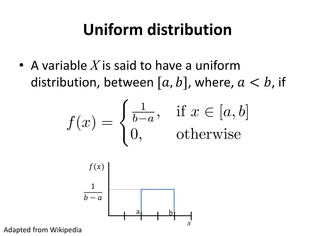 uniform distribution