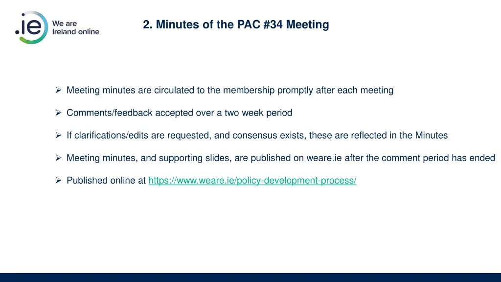 2 minutes of the pac 34 meeting