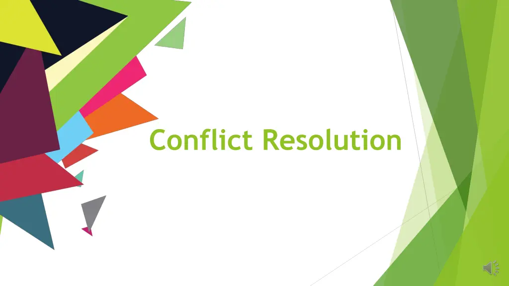 conflict resolution