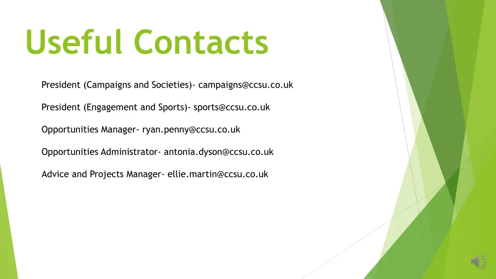 useful contacts