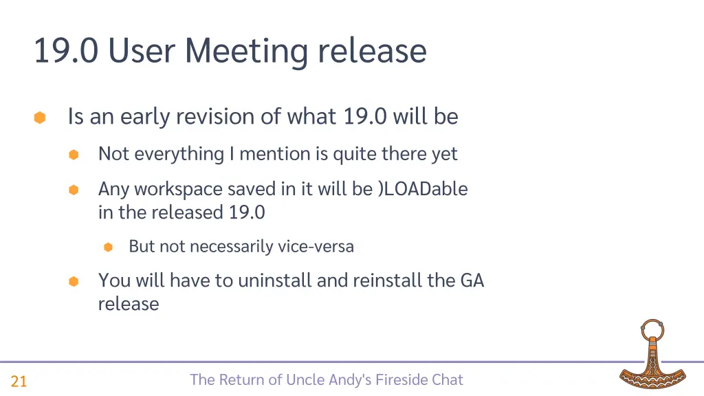 19 0 user meeting release