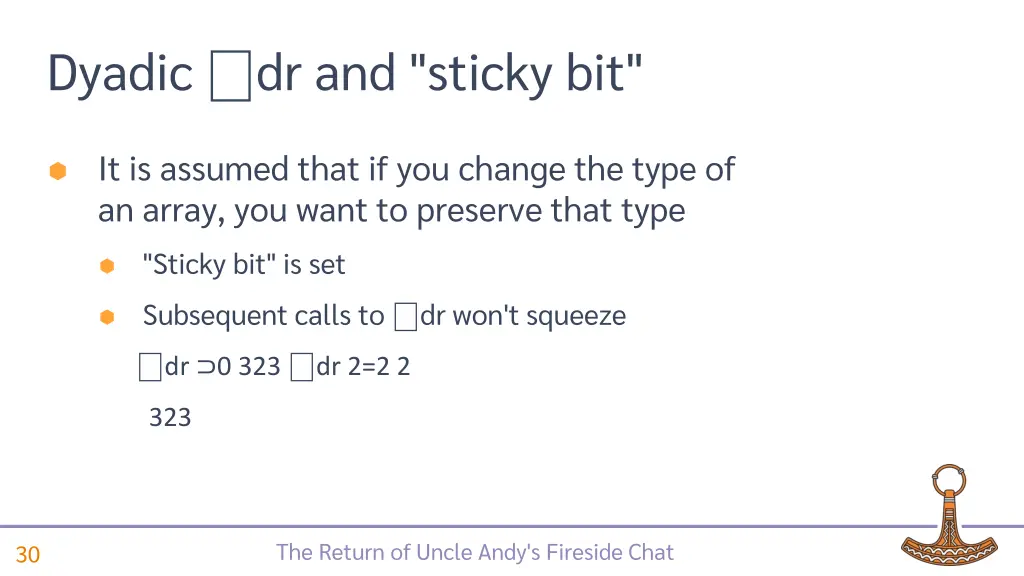 dyadic dr and sticky bit