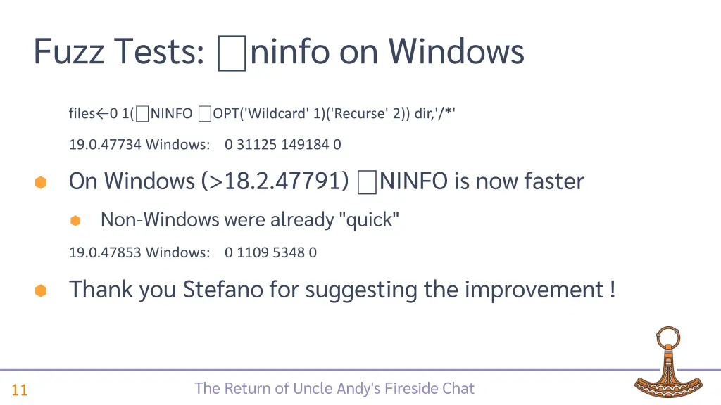 fuzz tests ninfo on windows