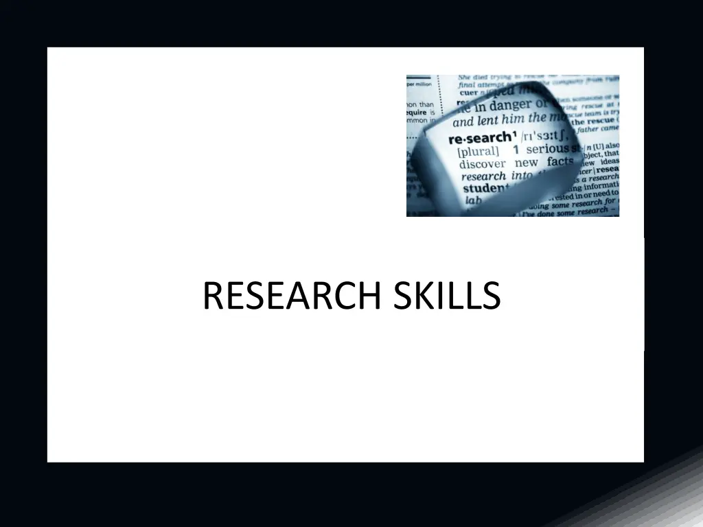 research skills