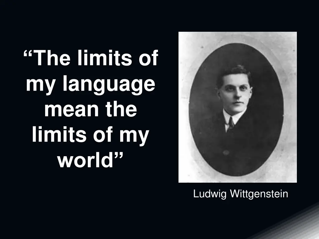 the limits of my language mean the limits