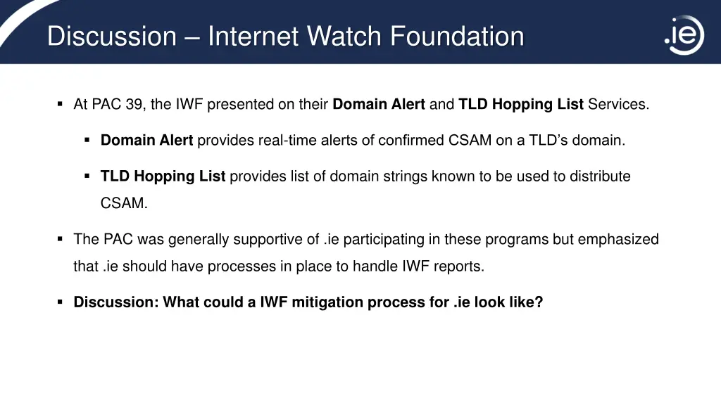 discussion internet watch foundation