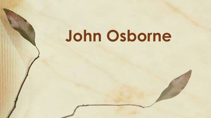 john osborne