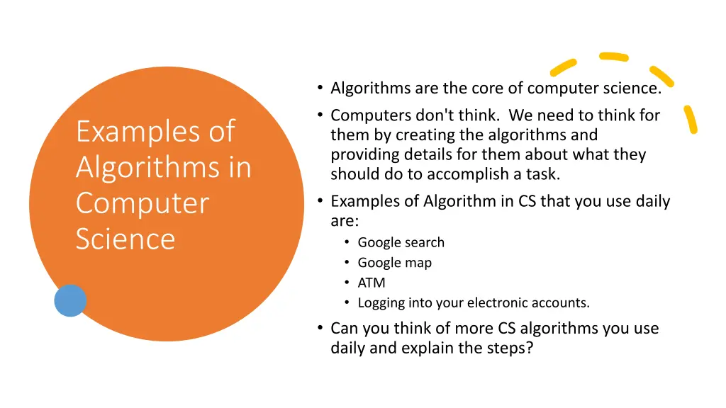 algorithms are the core of computer science